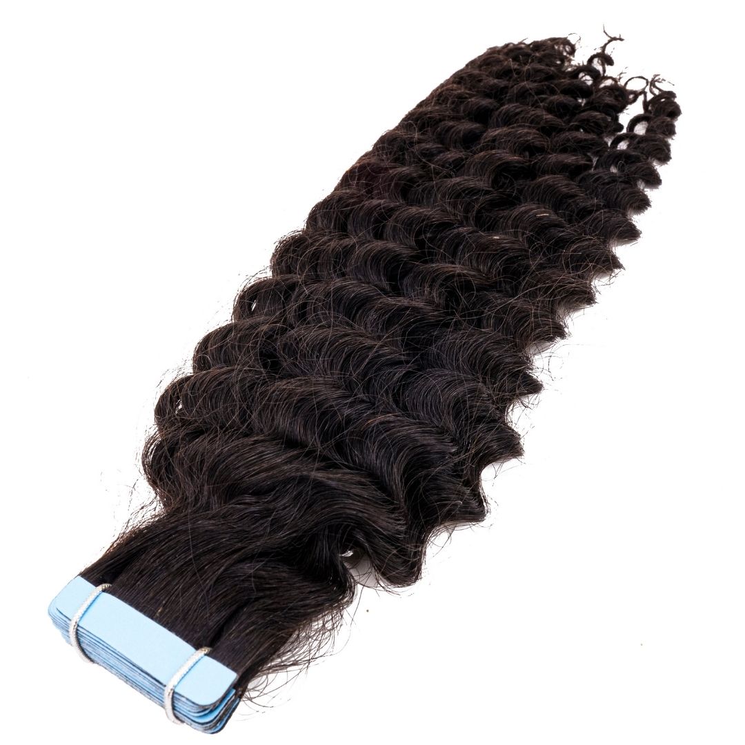 Kinky Curly Tape-Ins brésiliens