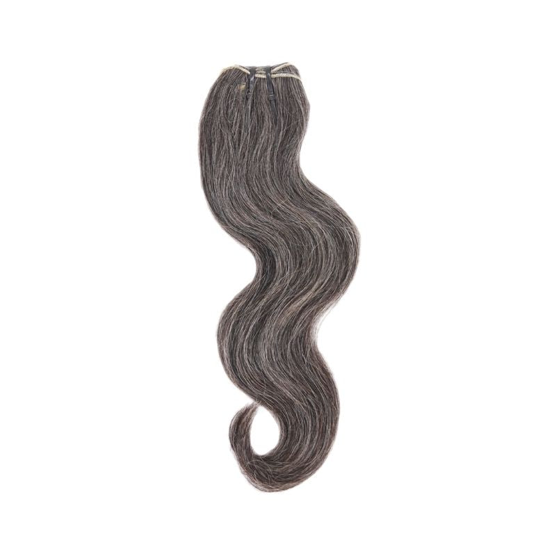 Extensions de cheveux gris naturels